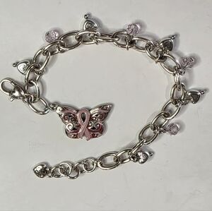 Brighton Power of Pink breast cancer‎ awareness bracelet Butterfly